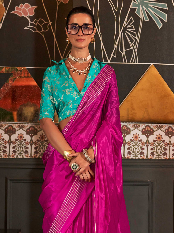 Viscose Handloom Saree, a luxurious handwoven designer silk saree crafted with premium viscose threads