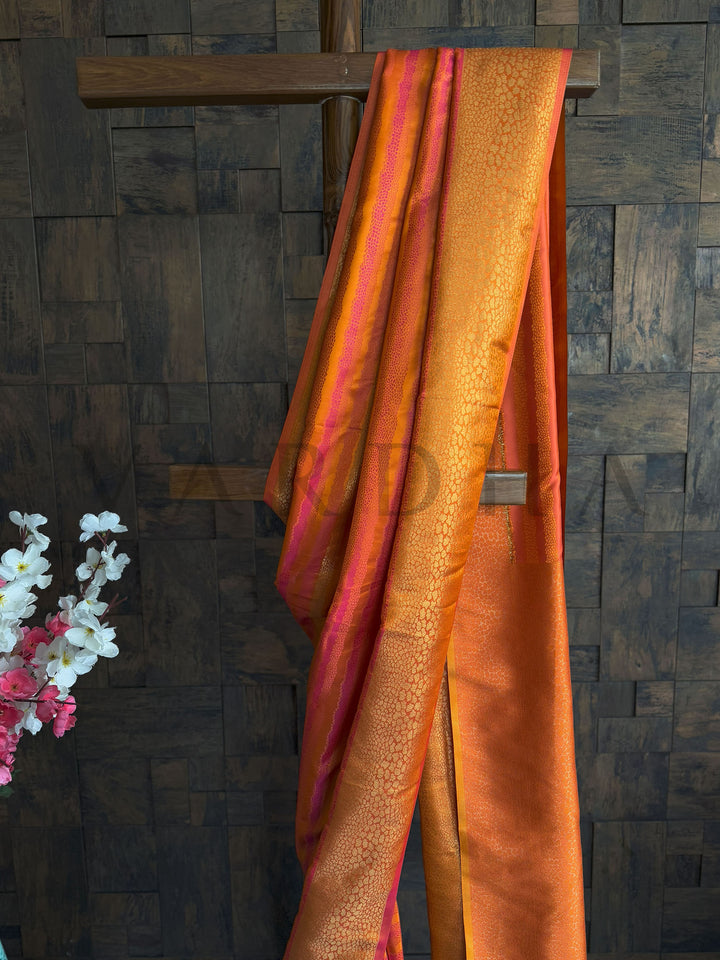 Satin Finish Yellow Silk Saree with All-Over Brocade Weaving
Vibrant Yellow Tanchoi Saree – Lightweight, Regal, and Festive Ready