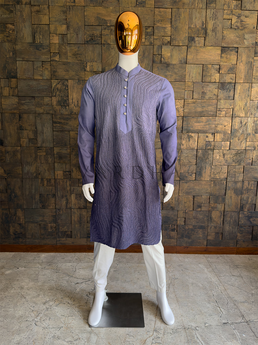 sachin and babi light blue dress Next REGULAR FIT - TEXTURED LONG SLEEVE WITH TRIM - Formal shirt - lilac/ purple