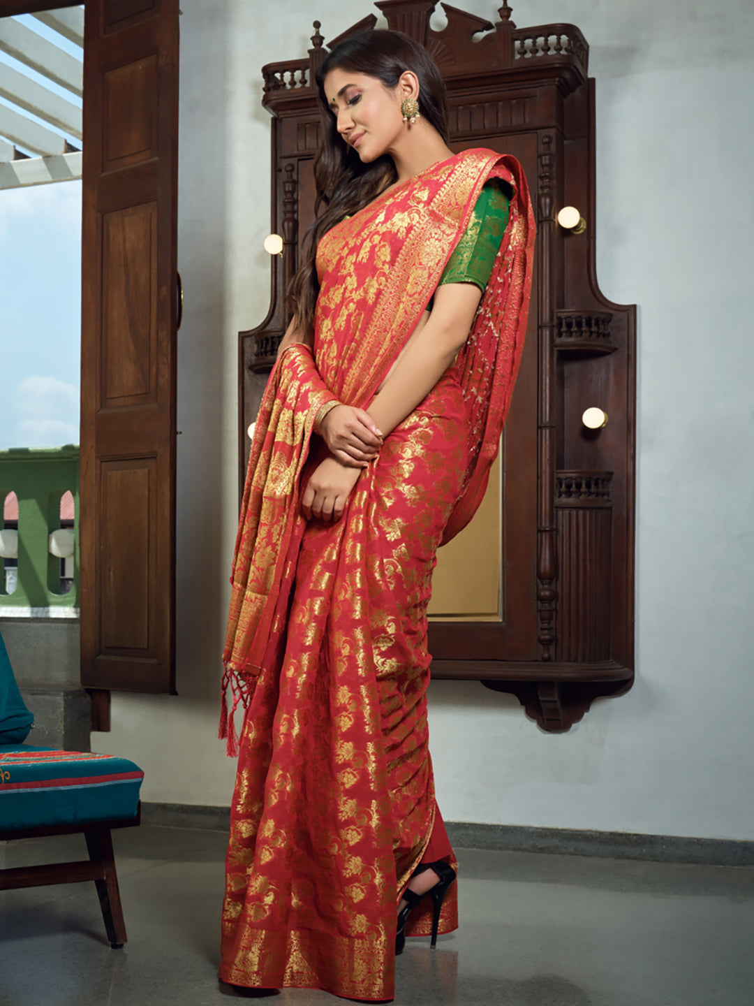 Chiffon Silk Sarees - House of Vardha