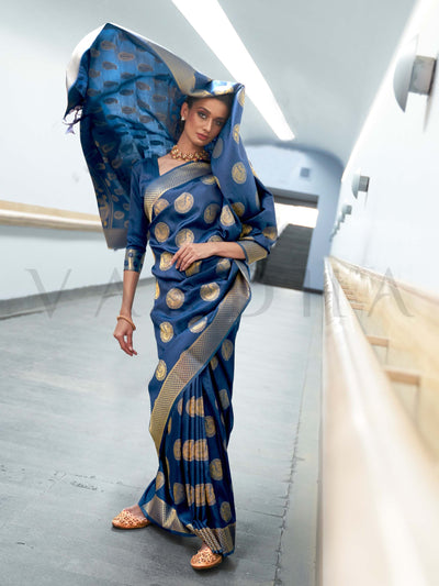 satin silk saree zari woven saree festive ethnic saree two-tone silk saree wedding saree pooja saree elegant silk drape bridal silk saree traditional motif saree sangeet saree engagement outfit gold zari saree trending ethnic sarees 2025 occasion sarees online handwoven look saree rich pallu saree bridal function saree royal look saree smooth satin saree contrast border saree