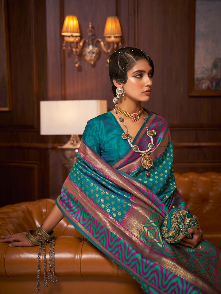 kanjivaram silk saree bridal saree reception silk saree zari woven saree wedding kanjivaram temple pallu saree heritage silk saree traditional silk drape regal indian saree banarasi look silk geometric border saree bold pallu silk gold motif saree sangeet silk saree bridesmaid silk saree festive kanjivaram silk royal look saree cultural drape silk