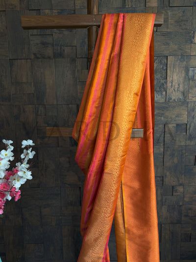 Satin Finish Yellow Silk Saree with All-Over Brocade Weaving

Vibrant Yellow Tanchoi Saree – Lightweight, Regal, and Festive Ready