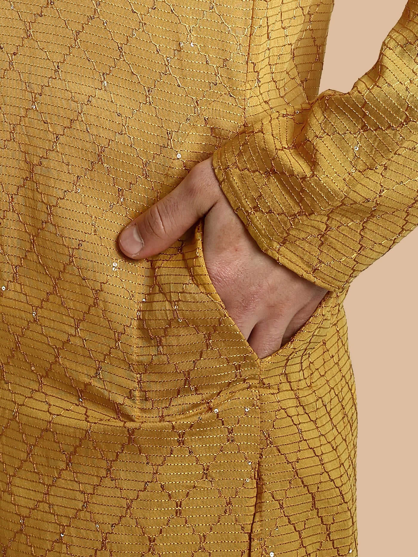 Fusion Yellow Men's Kurta