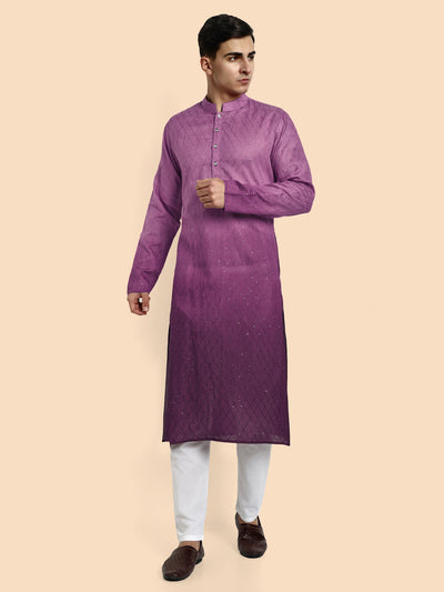 Fusion Purple Men's Kurta