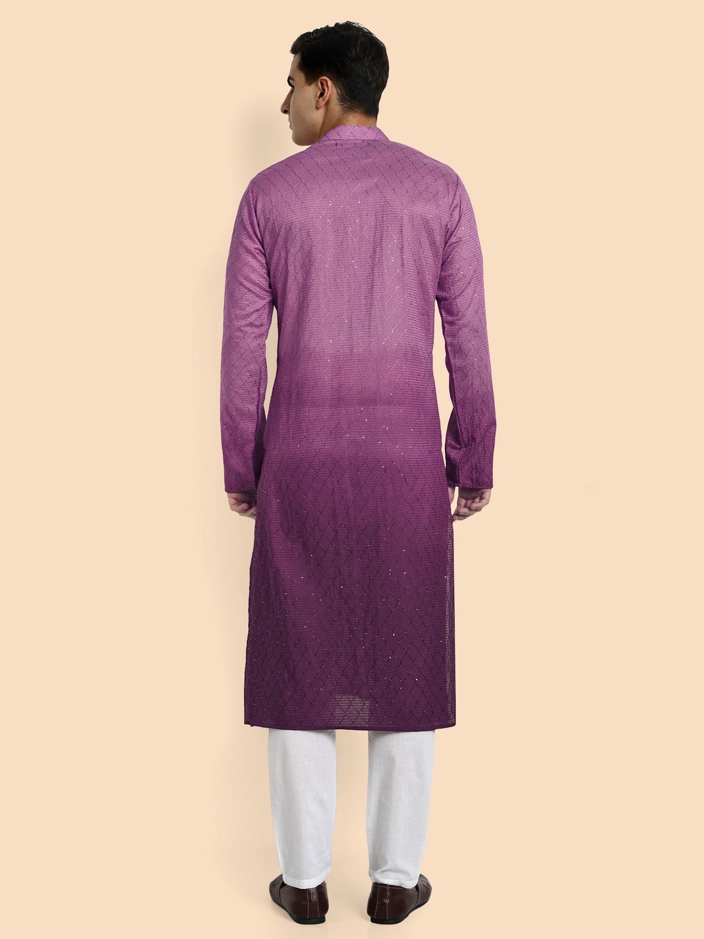 Fusion Purple Men's Kurta