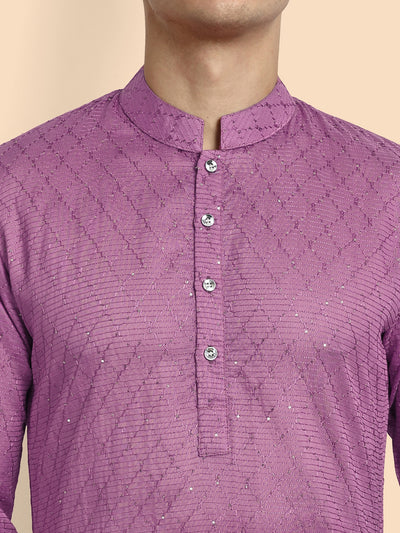 Fusion Purple Men's Kurta