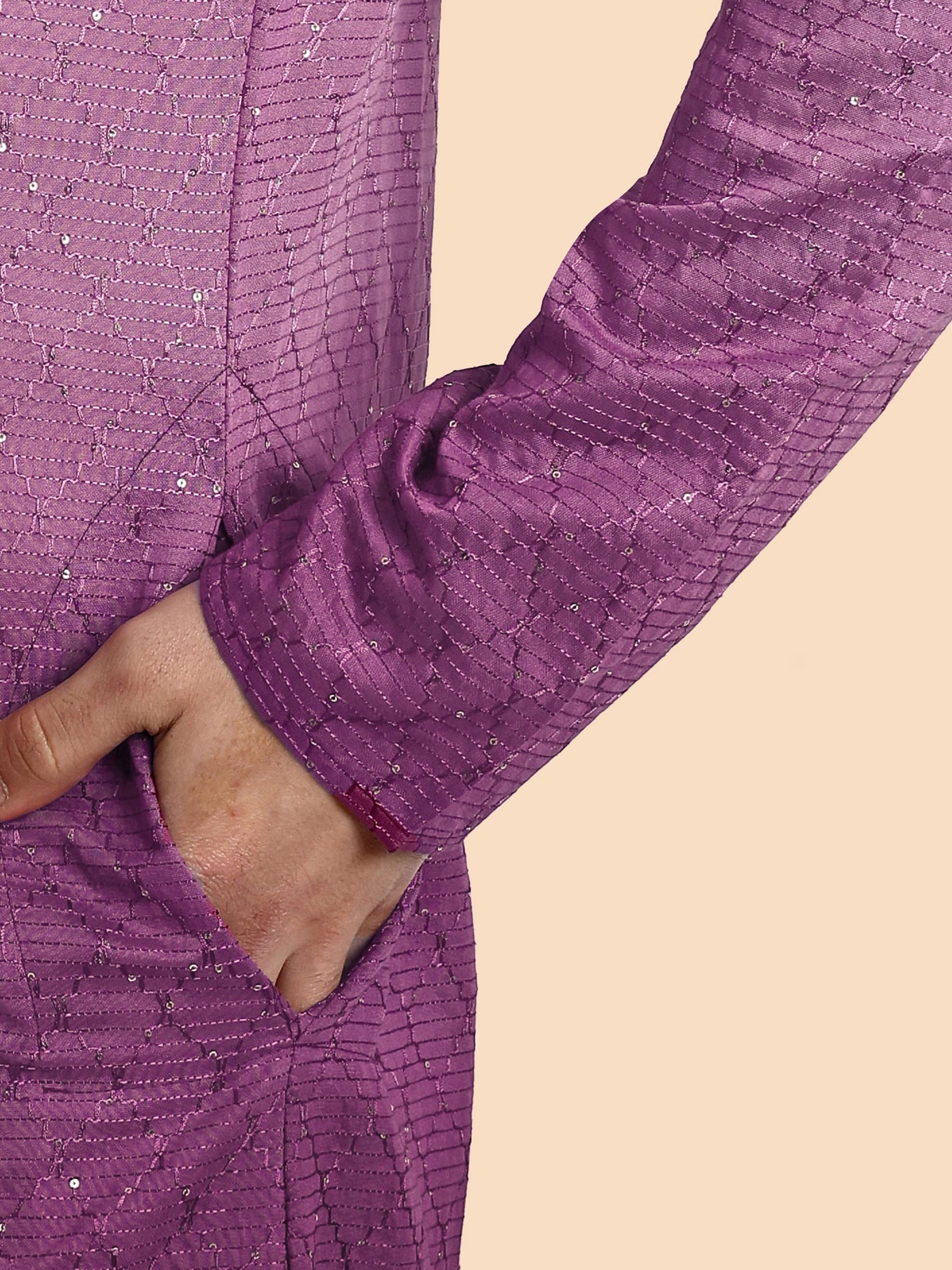 Fusion Purple Men's Kurta