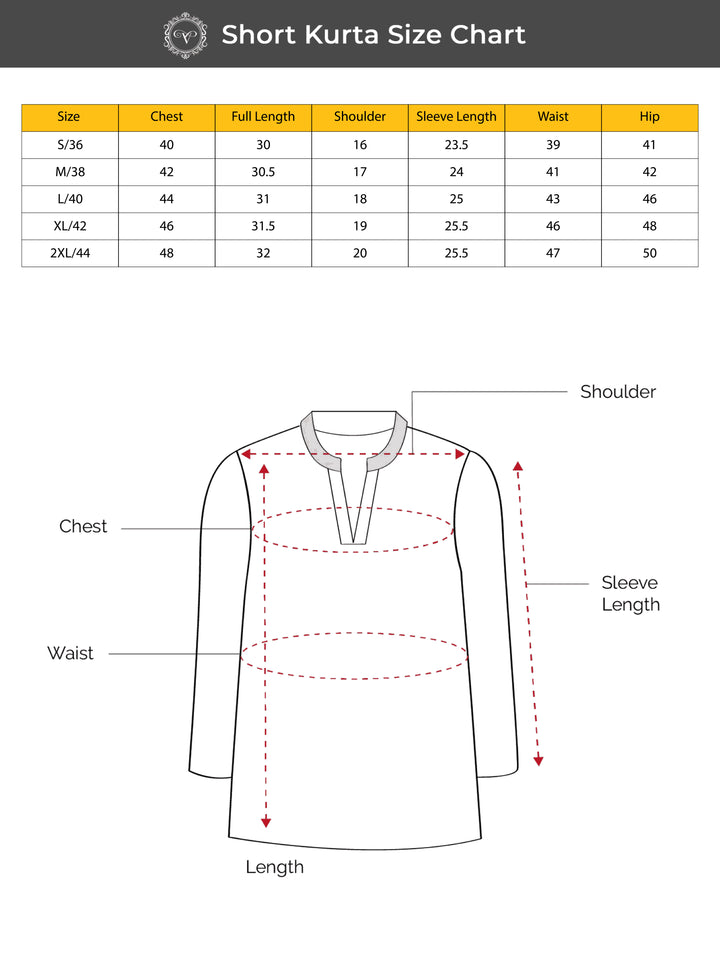 Dusty Taupe Cotton Short Kurta with Structured Pintuck Yoke