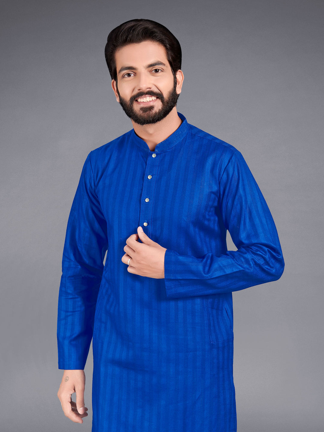 Saphire Blue Straight Kurta Set