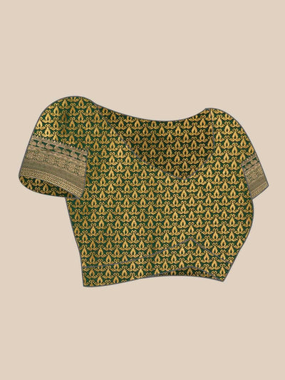 Green Gold Zari Kanjeevaram Saree