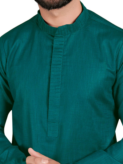 Peacock Blue Straight Kurta Set