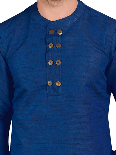 Dark Blue Straight Kurta Set