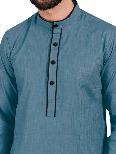Metal Grey Straight Kurta Set
