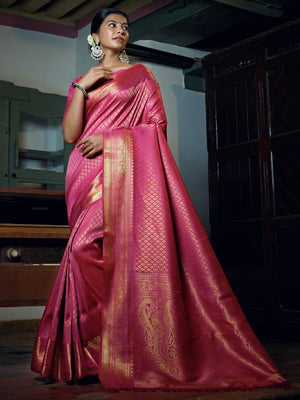 Side angle highlighting the soft drape and vibrant sheen of the silk fabric.