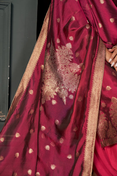 Dark Pink Pure Viscose Unstitched Dress Material